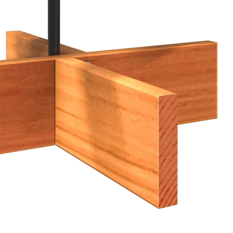 vidaXL koka Ziemassvētku eglīte, vaska brūna, 80 cm, priedes masīvkoks