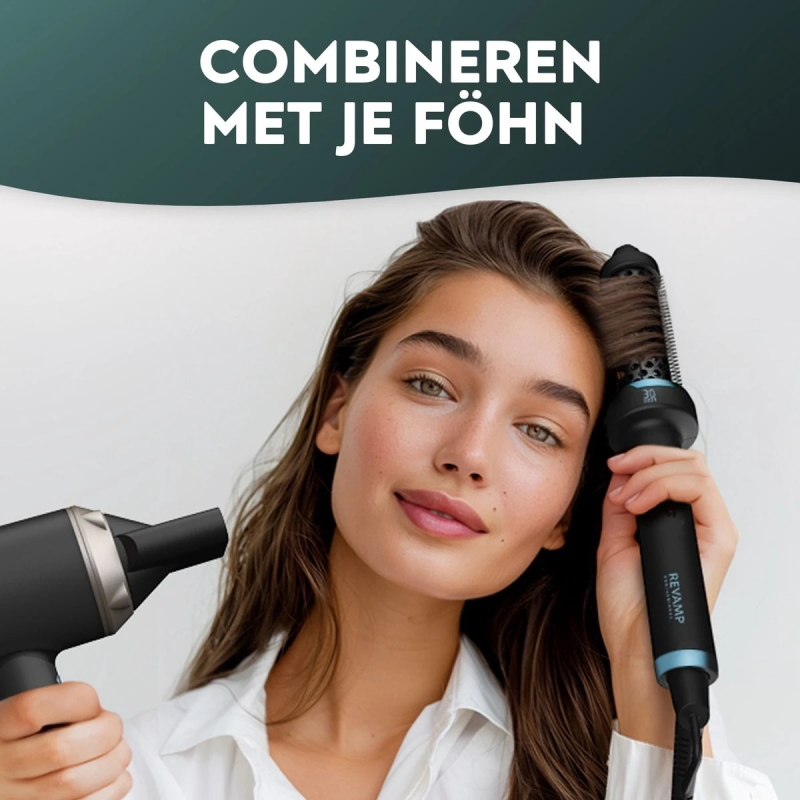 Revamp BR-1300A-EU Ceramic & Ionic 30mm Hot Brush Black