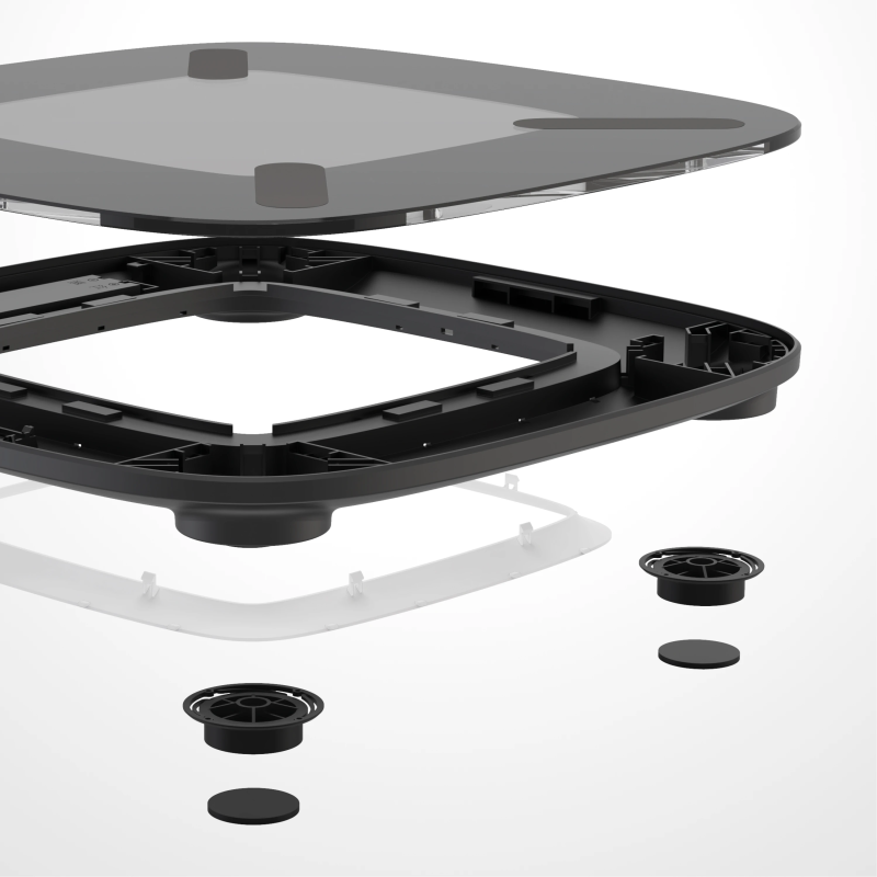 Homedics SCL-B200-BK3R GLO Body Analyser Bath Scale