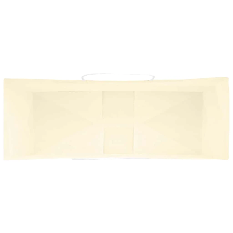 vidaXL papīra maisiņi 50 gab. ar rokturiem, dzelteni, 45x17x48 cm