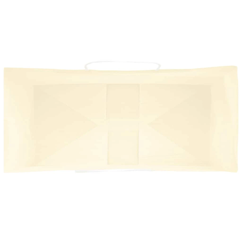 vidaXL papīra maisiņi 250 gab. ar rokturiem, dzelteni, 18x8x22 cm