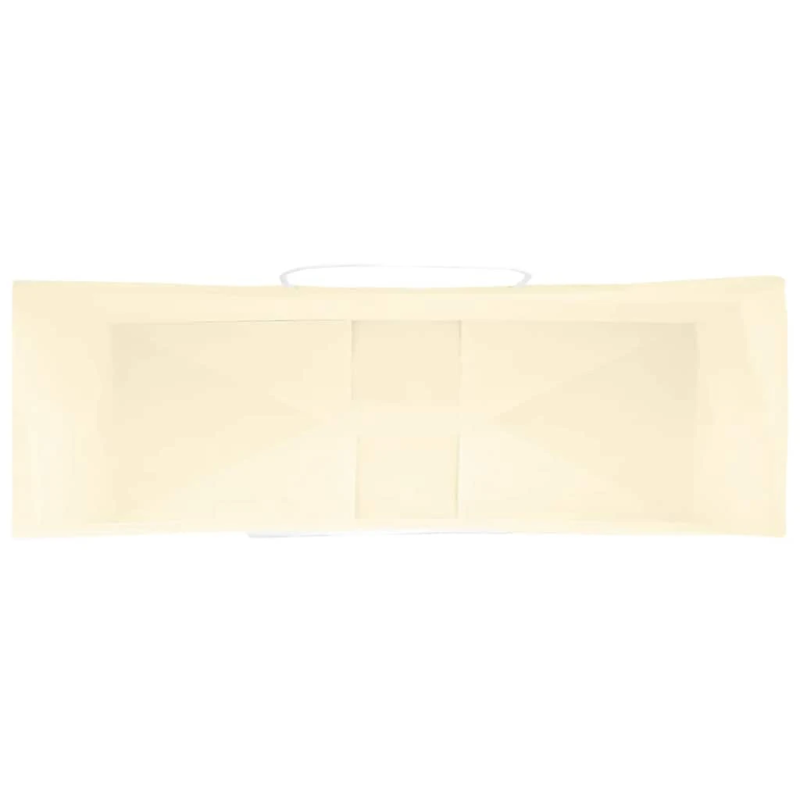 vidaXL papīra maisiņi 250 gab. ar rokturiem, dzelteni, 32x12x42 cm