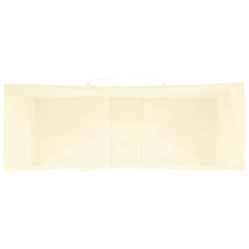 vidaXL papīra maisiņi 250 gab. ar rokturiem, dzelteni, 45x17x48 cm