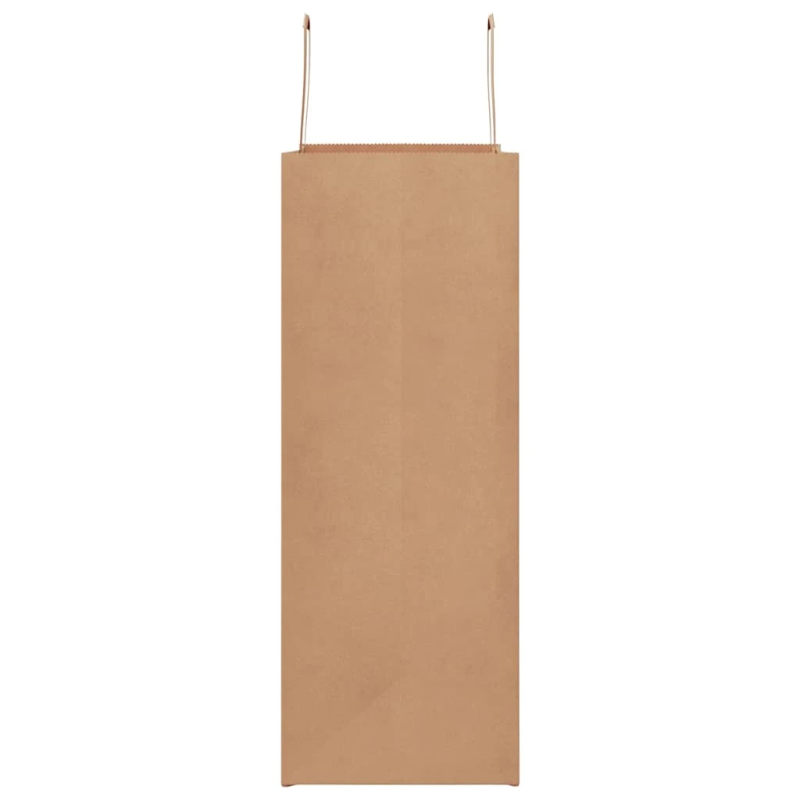 vidaXL papīra maisiņi 250 gab. ar rokturiem, brūni, 32x17x44 cm