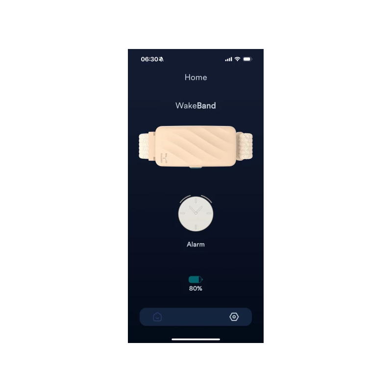 Homedics SS-WB100CE-WW, WakeBand, Your Silent Alarm, Cream