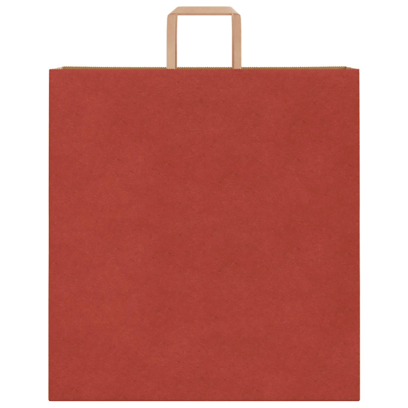 vidaXL papīra maisiņi 250 gab. ar rokturiem, sarkani, 45x17x48 cm