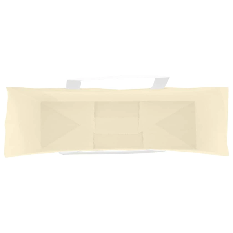 vidaXL papīra maisiņi 50 gab. ar rokturiem, dzelteni, 54x15x49 cm