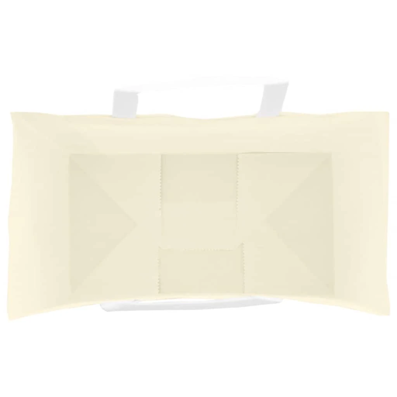 vidaXL papīra maisiņi 250 gab. ar rokturiem, dzelteni, 15x8x21 cm