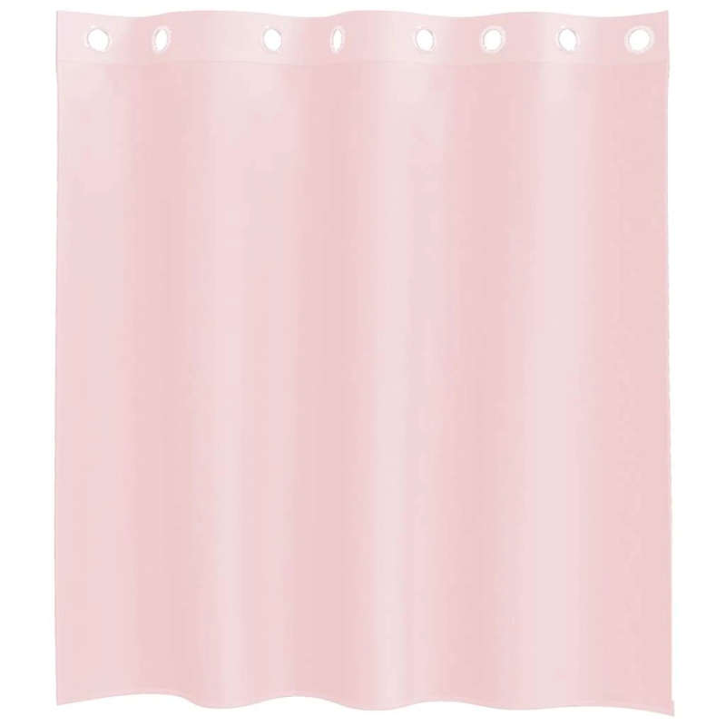 vidaXL voile aizkari ar starplikām, 2 gab., gaiši rozā, 140x140 cm