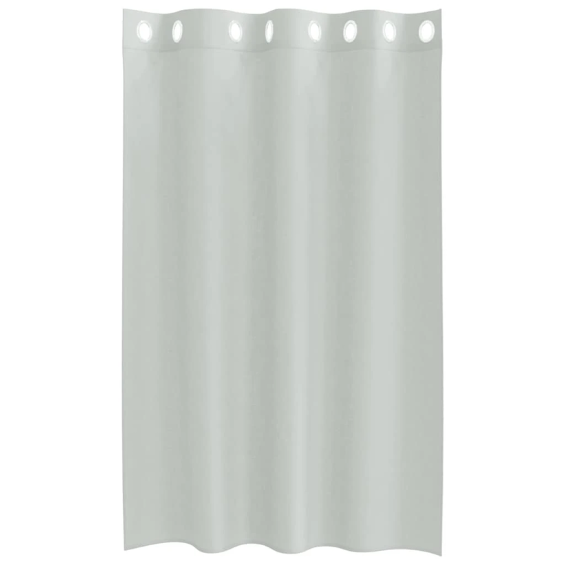 vidaXL voile aizkari ar starplikām, 2 gab., gaiši pelēki, 140x175 cm