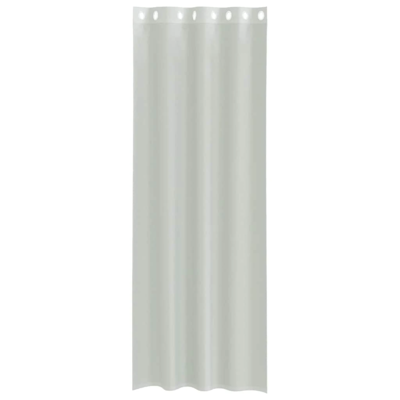 vidaXL voile aizkari ar starplikām, 2 gab., gaiši pelēki, 140x300 cm