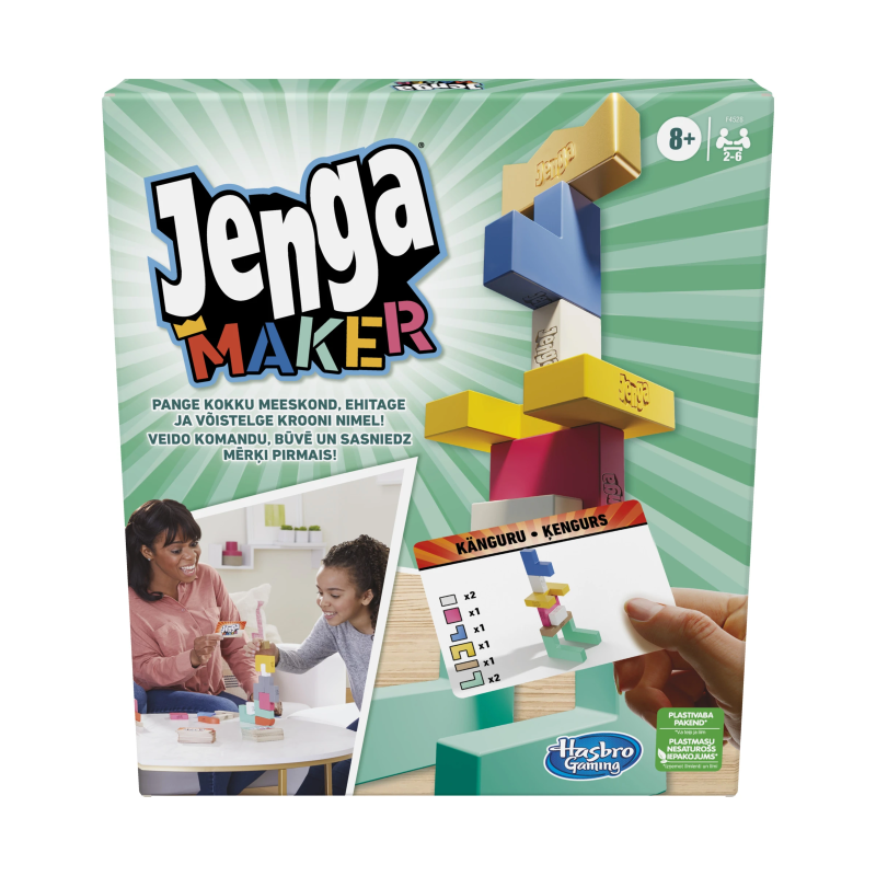 JENGA Galda spēle "Jenga Maker" ,igauņu un latviešu val.,