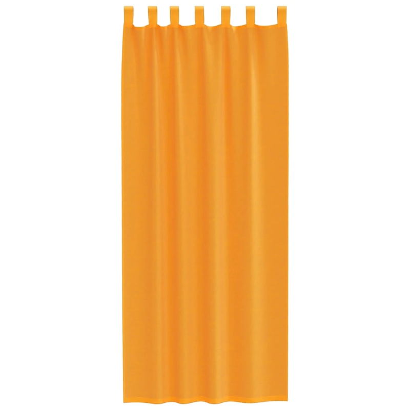 vidaXL voile aizkari ar cilpām, 2 gab., oranži, 140x260 cm