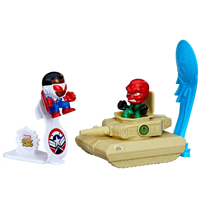 MARVEL Stunt Squad komplekts Hero Vs Villain