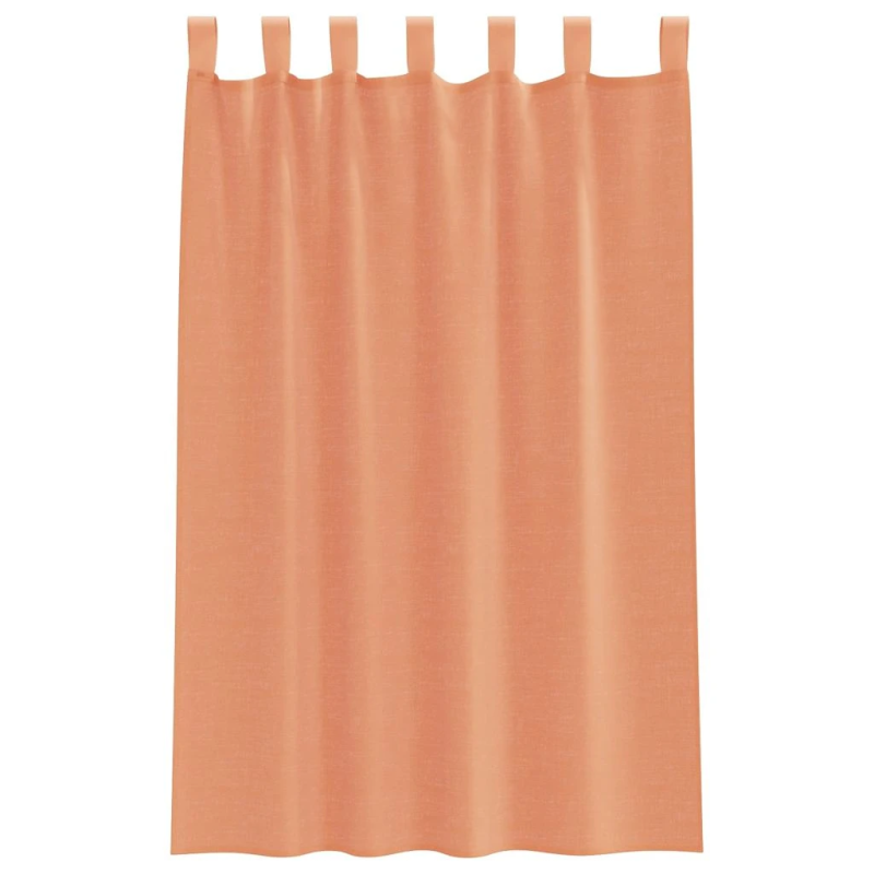 vidaXL Voile aizkari ar cilpām 2 gab Terakota 140x175 cm