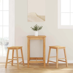 vidaXL Bāra krēsli 2 gab Masīvkoka gumija