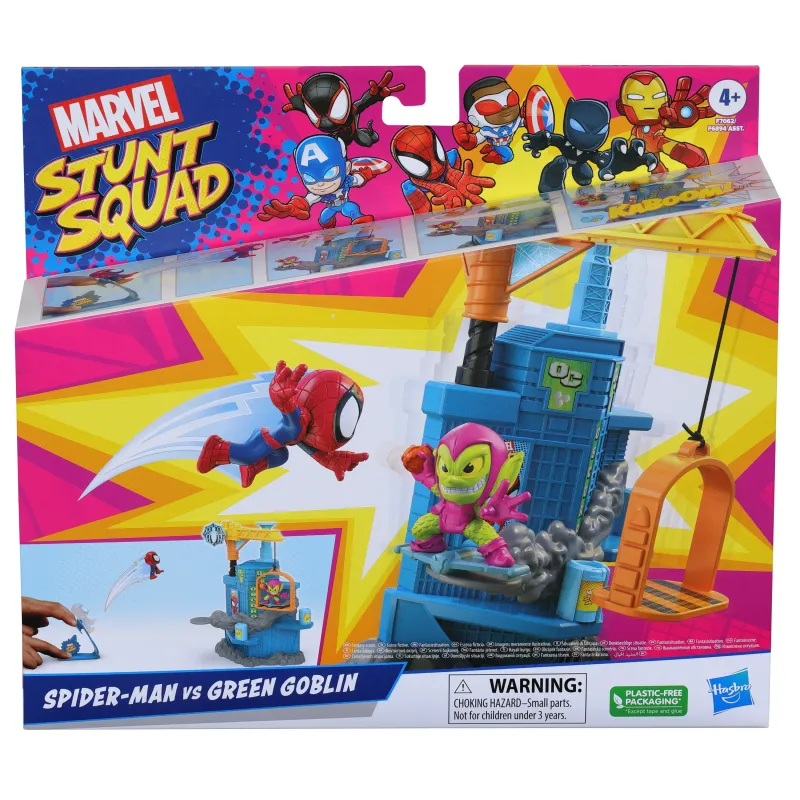 MARVEL Stunt Squad mängukomplekt Smashin Heroes