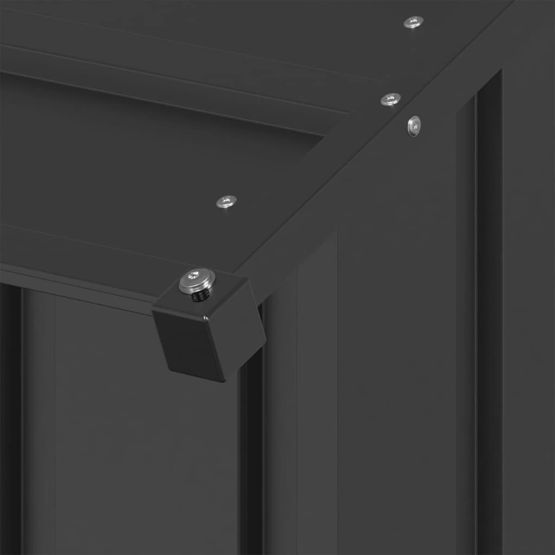 vidaXL suņu māja ar jumtu 131x101x102 cm cinkots tērauds