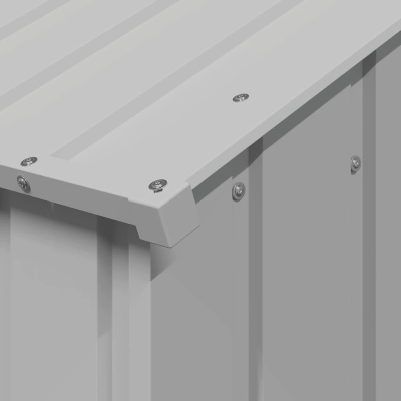 vidaXL suņu māja ar jumtu 113x153x101 cm cinkots tērauds