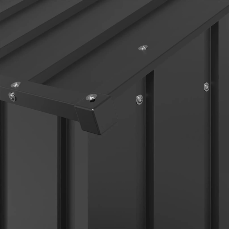 vidaXL suņu māja ar jumtu 114x202x101 cm cinkots tērauds