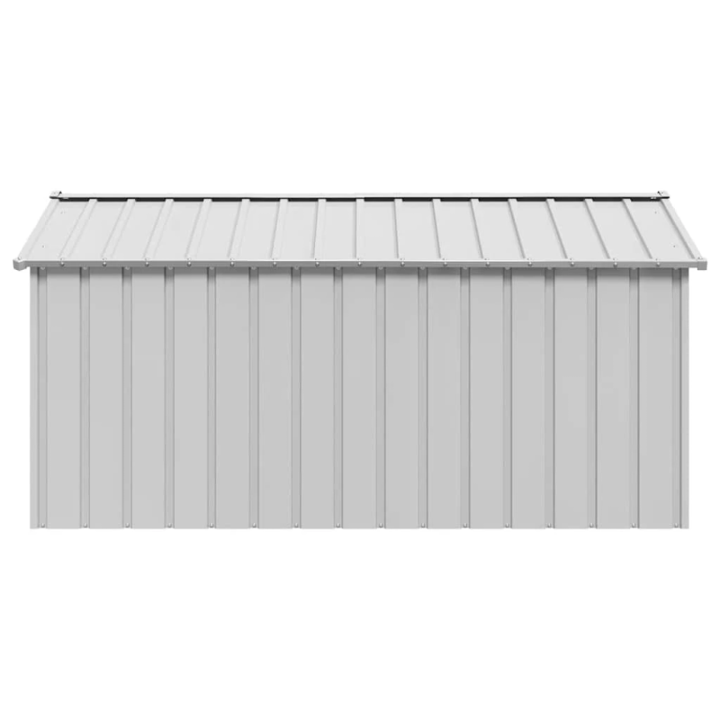 vidaXL suņu māja ar jumtu 114x202x101 cm cinkots tērauds