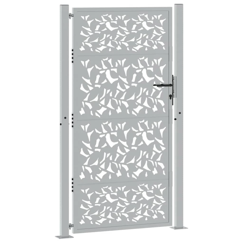 vidaXL dārza vārti, 100x175 cm, laikapstākļiem izturīgs tērauda loksņu dizains