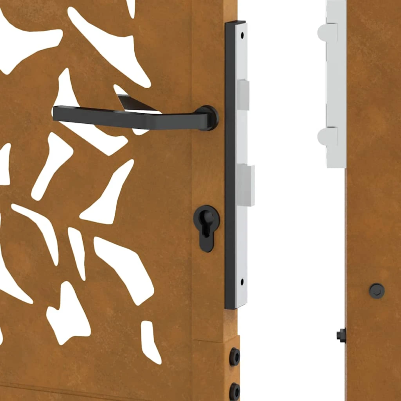 vidaXL dārza vārti, 100x175 cm, laikapstākļiem izturīgs tērauda loksņu dizains