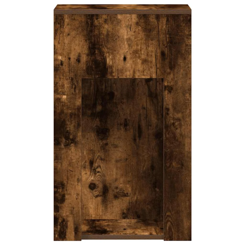 vidaXL Datora torņa statīvs ar atvilktni, ozolkoka, 30x44x74 cm