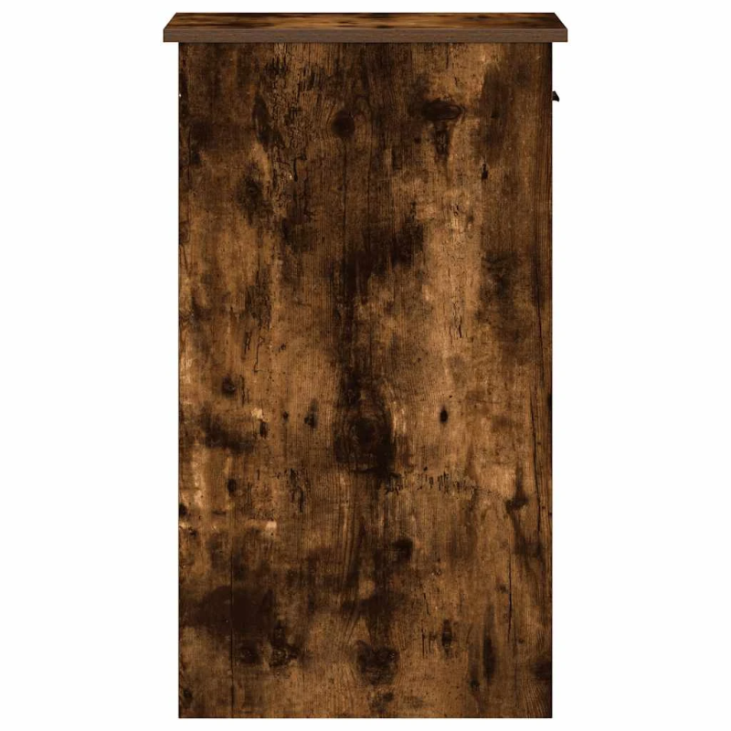 vidaXL Datora torņa statīvs ar atvilktni, ozolkoka, 35x45x77 cm