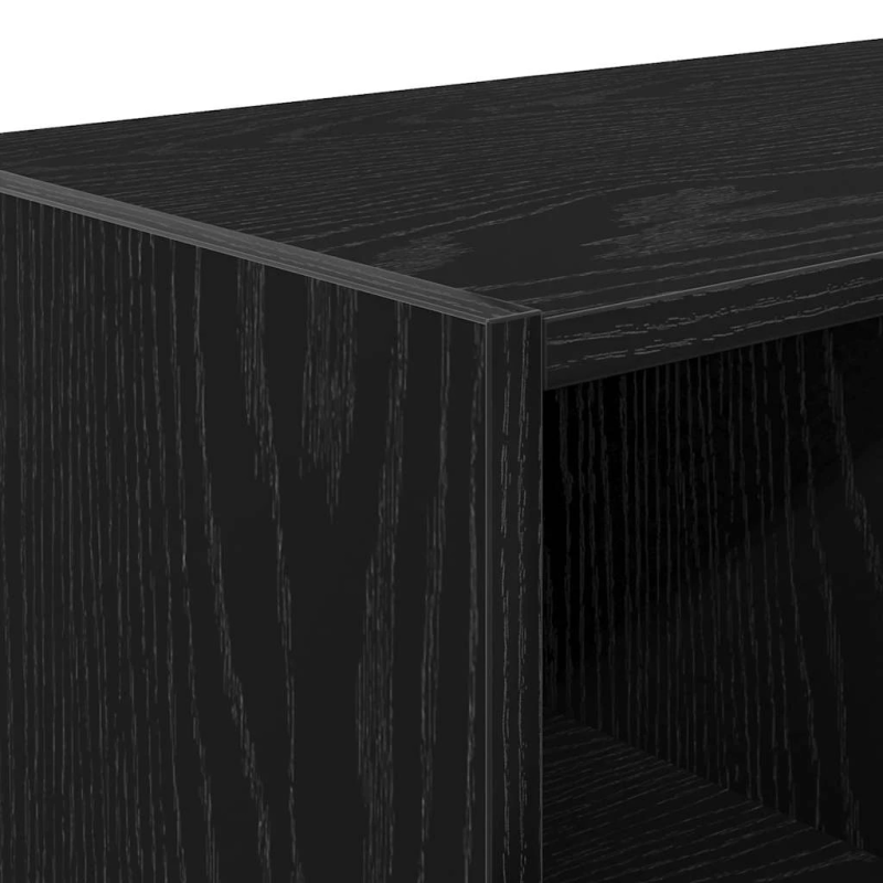 vidaXL Apavu plaukts Saliekams Melns ozols 89,5x30x40 cm