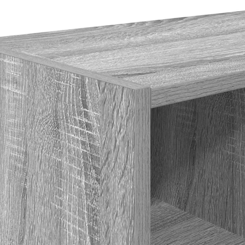 vidaXL apavu plaukti 2 gab sakraujami pelēka ozola 89,5x30x40 cm