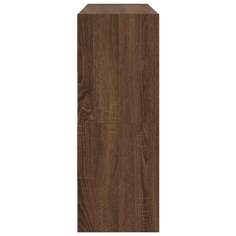 vidaXL apavu plaukti 2 gab sakraujami brūna ozolkoka 89,5x30x40 cm