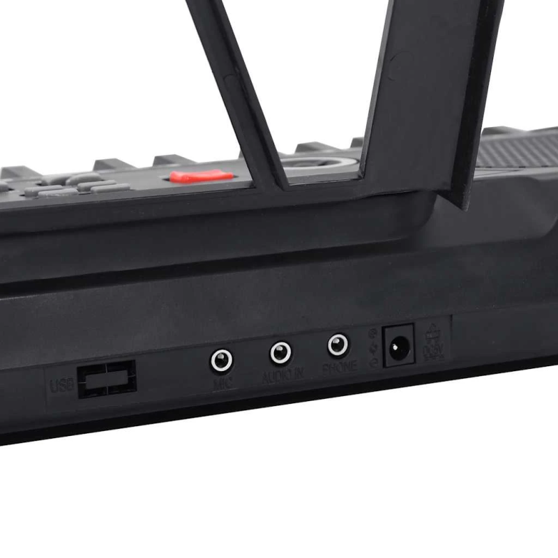 vidaXL 61Keys Klavieru elektriskā tastatūra ar mūzikas statīvu bērniem