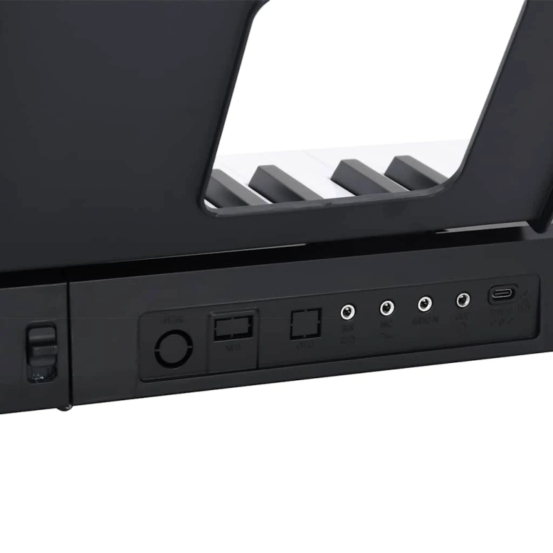 vidaXL 88 Keys Klavieru elektriskā klaviatūra ar mūzikas statīvu