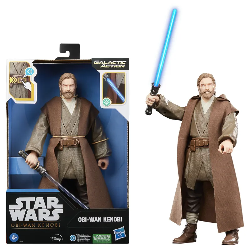 STAR WARS Interaktyvi veiksmo figūrėlė „Galaktikos Obi-Wan Kenobi“, 30 cm