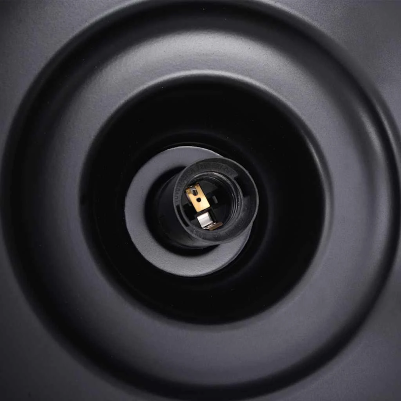 vidaXL Piekaramā lampa E27 Melna DIA 31 cm Gludeklis