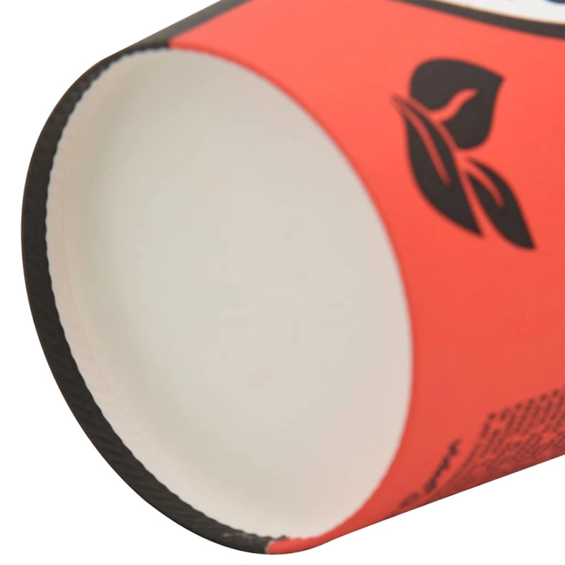 vidaXL papīra kafijas krūzes 1000 gab. 12 unces 300 ml sarkanas melnas