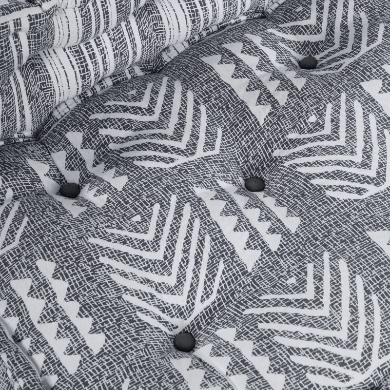 vidaXL Modulārais dīvāns Pelēka druka 70 x 70 x 56 cm audums