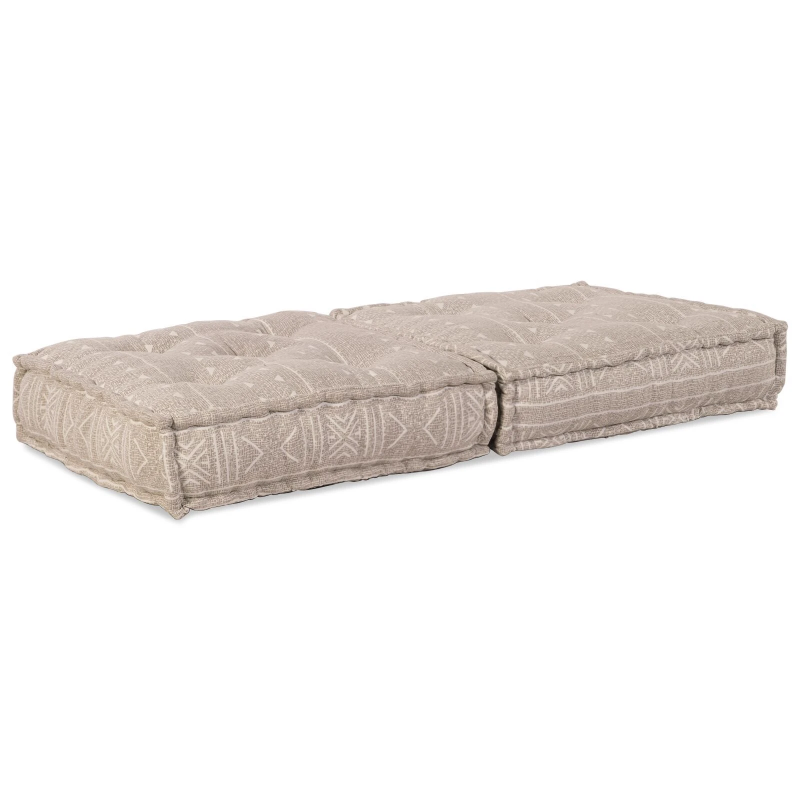 vidaXL Modulārais dīvāns Gaiši brūns 70 x 70 x 36 cm audums