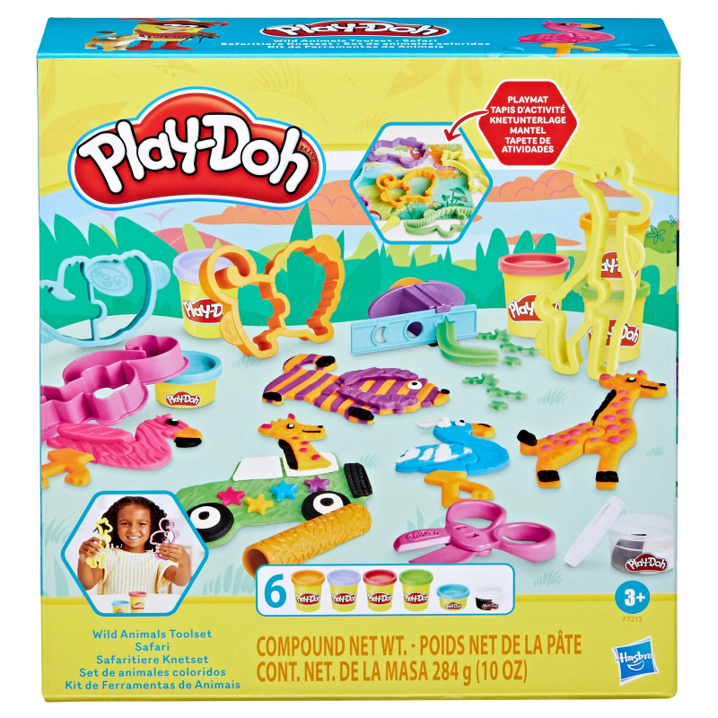 PLAY-DOH Rinkinys „Laukiniai gyvūnai“