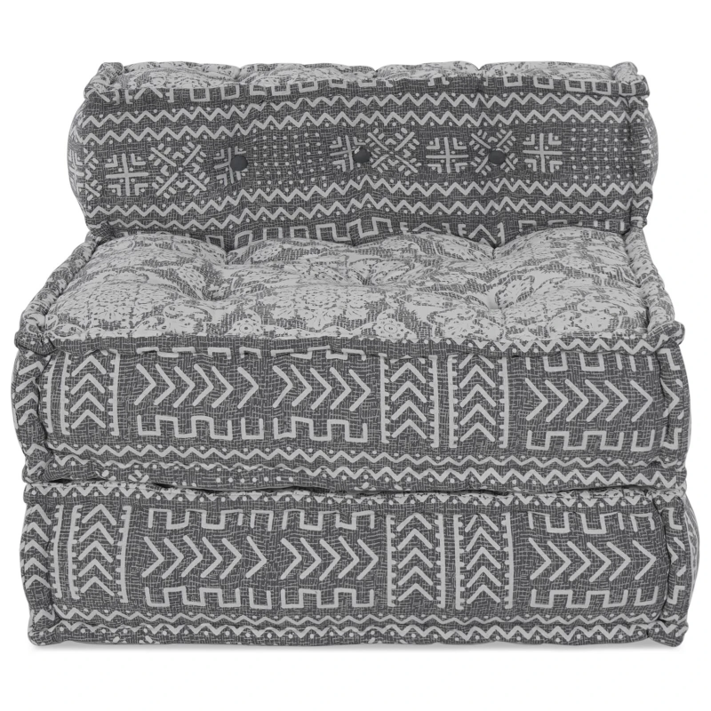 vidaXL Modulārais dīvāns Gaiši pelēks 70 x 70 x 56 cm audums