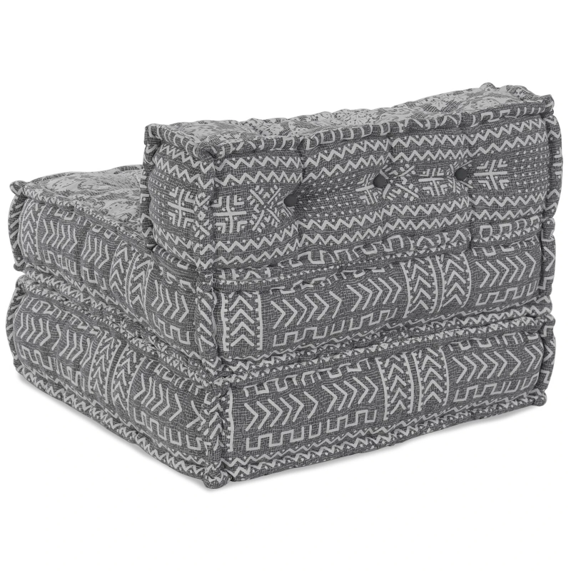 vidaXL Modulārais dīvāns Gaiši pelēks 70 x 70 x 56 cm audums