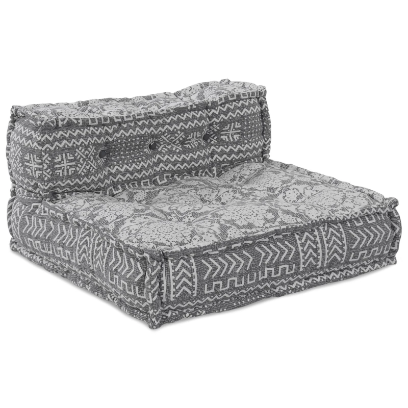 vidaXL Modulārais dīvāns Gaiši pelēks 70 x 70 x 56 cm audums