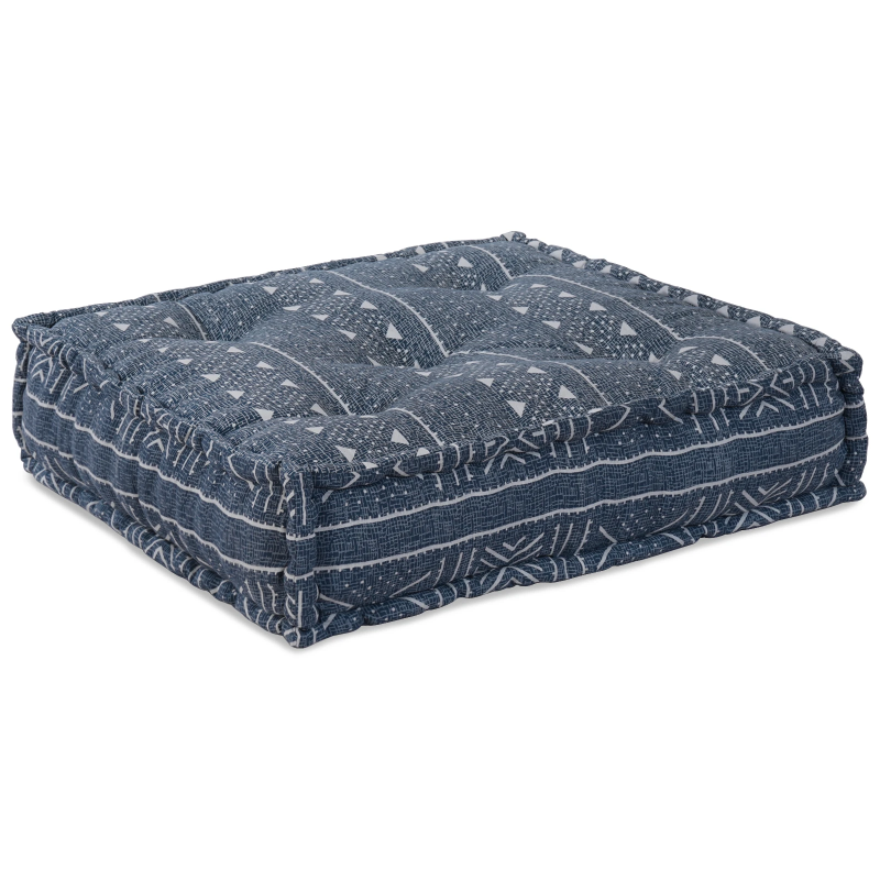 vidaXL Modulārais dīvāns Indigo druka 70 x 70 x 56 cm audums