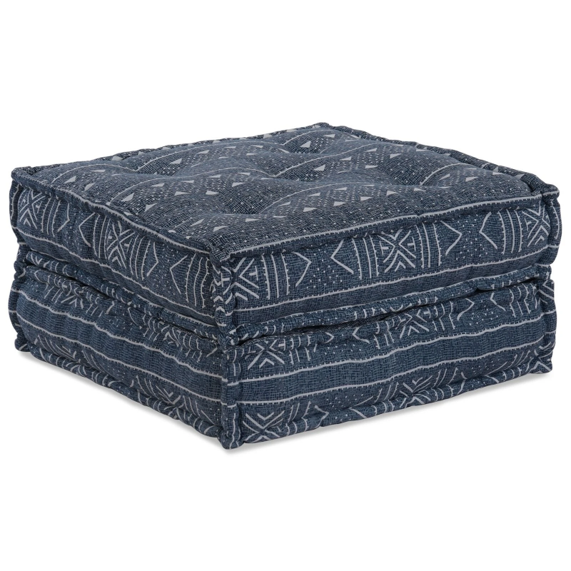 vidaXL Modulārais dīvāns Indigo druka 70 x 70 x 36 cm audums