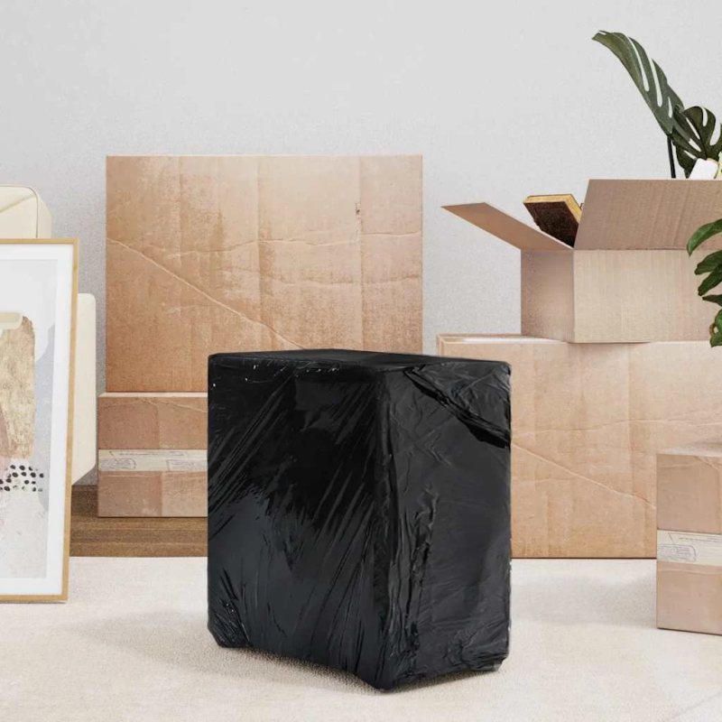 vidaXL Stretch Film 2 gab Melna 20 μm 50 cm x 150 m