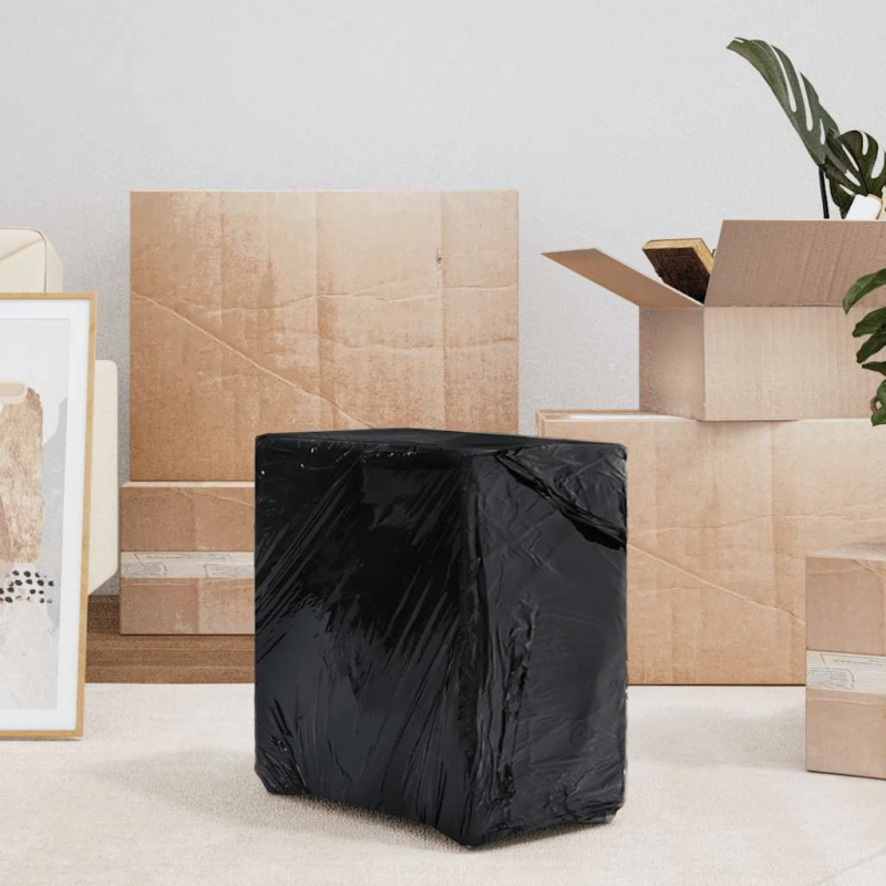 vidaXL Stretch Film 2 gab Melna 17 μm 50 cm x 300 m