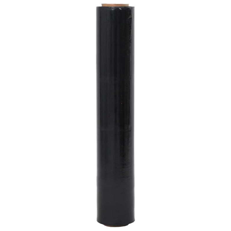 vidaXL Stretch Film 2 gab Melna 17 μm 50 cm x 300 m