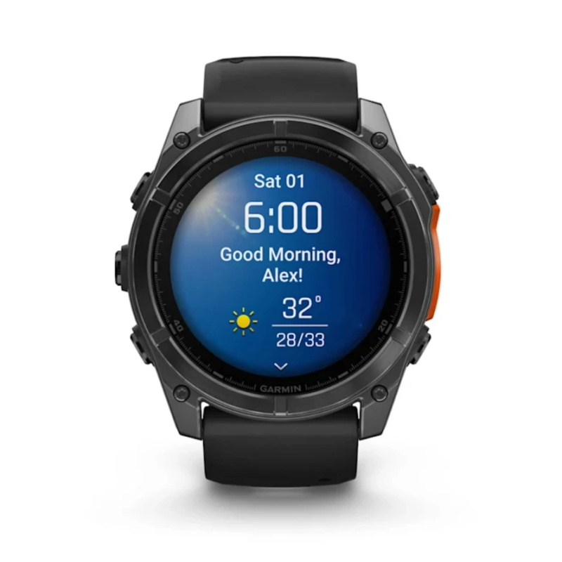 Garmin Fenix 8 51mm Slate Gray Steel - Black ,010-02905-00,