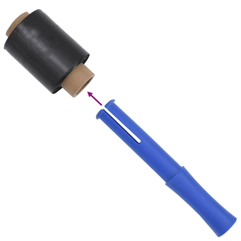 vidaXL Stretch Films 50 gab Melns 23 µm 10 cm x 150 m